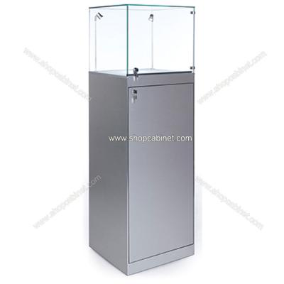 China Rotating Clear Portable Body Jewelry Display Case Retail Cabinet Hold 500 Piercings Locks for sale