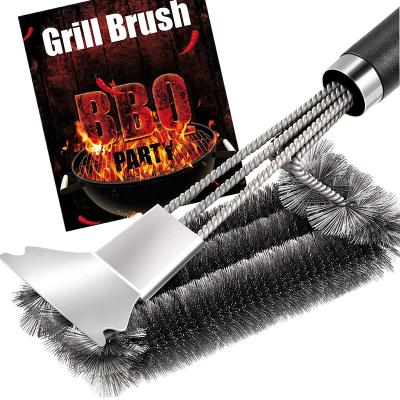 China Easily Cleaned Sell Well New Type Stainless Steel Barbecue Grill Brush BBQ Grill Brush for sale