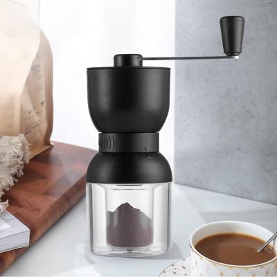 China Viable Manual Coffee Maker Ceramic Core 304 Stainless Steel Hand Burr Mill Ceramic Corn Coffee Grinding Machine for sale