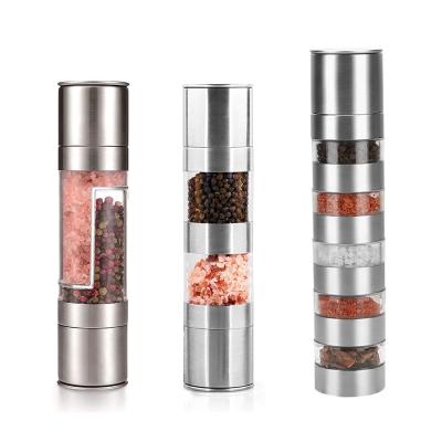 China Best Viable Promotion Spice and Salt Grinder 5 in 1 Pepper Grinder With Adjustable Coarseness Stainless Steel for sale