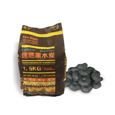 China Safety Charcoal Briquettes Packaging Custom BBQ Tote Bag for sale