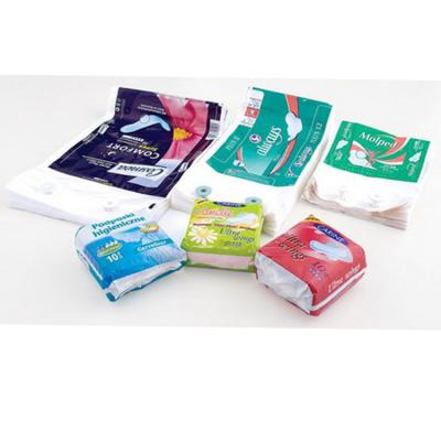 China Moisture Proof Sanitary Napkin Plastic Packaging Bag for sale