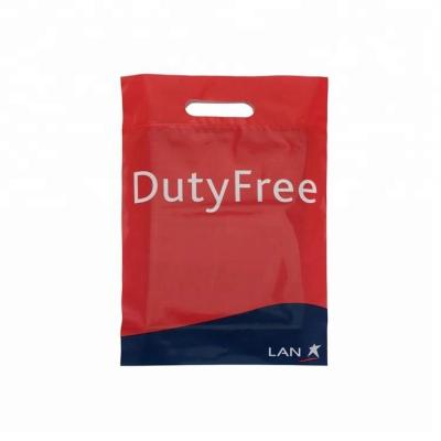 China Security Custom Printed Plastic Shopping Bags For Clothing With Own Logo for sale