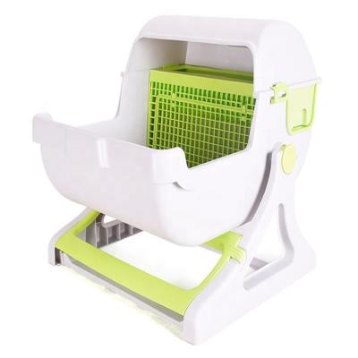 China Sustainable Automatic Cat Self Cleaning Cat Litter Box Cat Toilet Litter Pan for sale