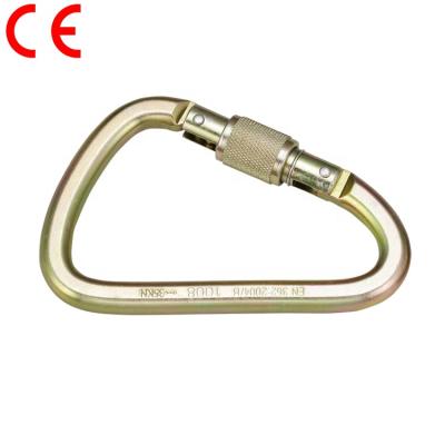 China Heavy Industry CE Certified Manufacturers Screw Lock Carabiner for sale