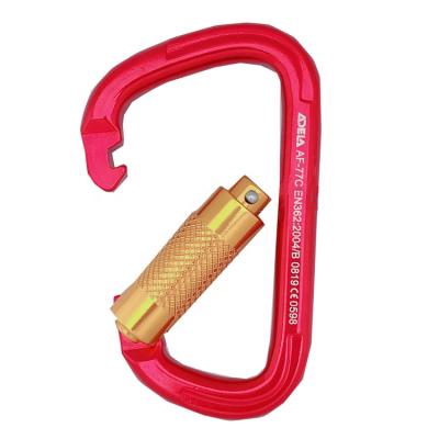 China ADELA CE Certified High Tension Aluminum Climbing Carabiner 22 Mm for sale