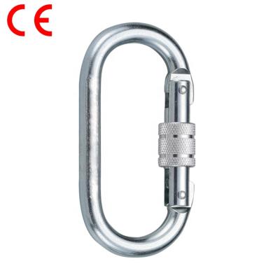 China Heavy Industry CE Multifunctional Steel Screw Lock Carabiner for sale