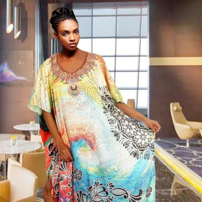 China Polyester Beach Cover Ups Long Dress Sun Protection Shirt Dress Turkish Casual Wear for sale