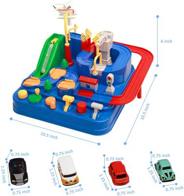 China Slot Toy City Toyard Rescue Slot Toy City Playsets Create Funny Adventure Cars Toys Game Children Educational Track Set Toys for sale