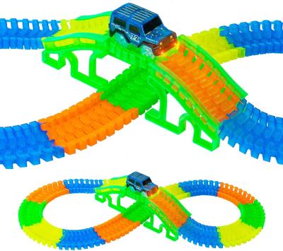 China Plastic Slot Toy Toyyard Traffic Mine Puzzle DIY Rail Car Dinosaur Track Set Children's Dinosaur Toys Play Set for sale