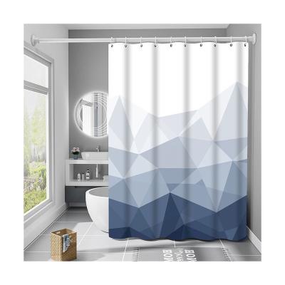 China Good Quality Polyester 3d Printing Shower Curtain Sustainable Hot Selling Bathroom for sale