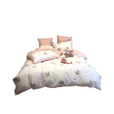 China Nondisposable hot sale home textile 3d cartoon printing bedding set printing for home hotel for sale