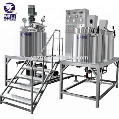 Chine Hot Selling ZT Lotion Cream Liquid For Grade Cream Lotion Cosmetic Making Machine Vacuum Emulsifier Homogenizing Machine à vendre