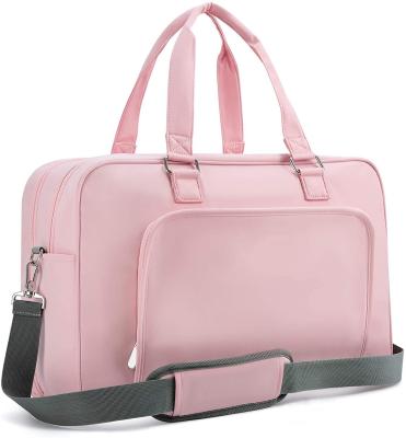 China FREE SAMPLE Multifunctional Carry On Bag Travel Duffle Bag Large Overnight Goal Bag for Women, Dusty Pink for sale