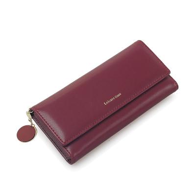 China New Fashion Women's Waterproof Wallets Long Style Wallet Purse Multifunctional PU Clutch Card Holder Cool Murse Leather Female Bag for sale