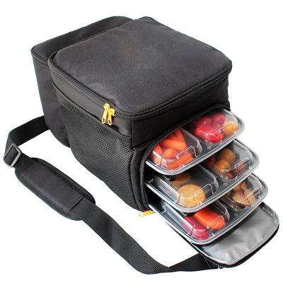 China Comfortable Meal Prep Bag Cooler and Travel Bag with 6 Portion Control for sale