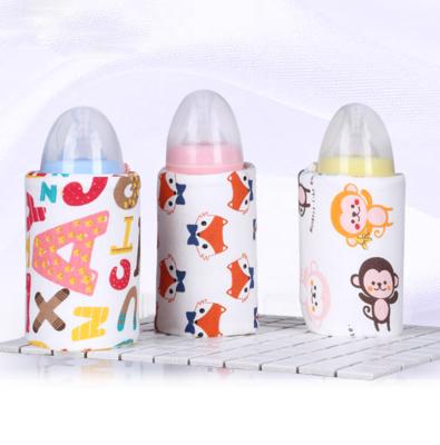 China USB Baby Bottle Warmer Cozy Milk Warmer Infant Baby Bottle Warmed Travel Cover Insulation Thermostat Portable Food Heater for sale