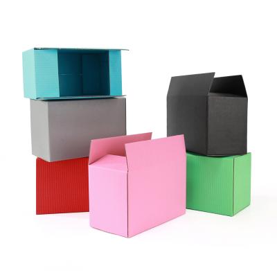 China Recyclable Black And Pink Corrugated Paper Box Packaging 3-Layer Black And Pink Gift Box Supports Customized Size And Logo for sale