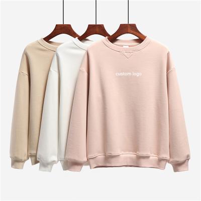 China Anti-wrinkle OEM New Design hooded 100% cotton Pullover Solid Custom Logo Sweatshirt Women hoodies Ladies Hoodie for sale