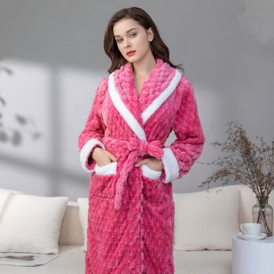 China Pineapple Pajamas Fleece Suit Ladies Flannel Anti-Static Satin Friendly Pants Optional Women's Nightgown Sleepwear for sale