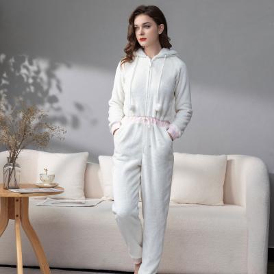 China Anti-Static Women's Man Suits Plus Size Adult Lady Nightgown Sleepwear Pajama Romper for sale