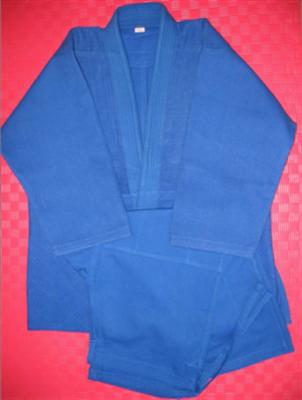 China Short Sleeve judo kimono Childrens Martial Arts Uniforms in Blue for sale