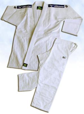 China Gi Martial Arts Long sleeve judo jacket / judo gi pants with Black belt for sale