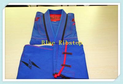 中国 bjj の GI の jiu の jitsu の GI の武道の均一着物の青い ripstop の GI 販売のため