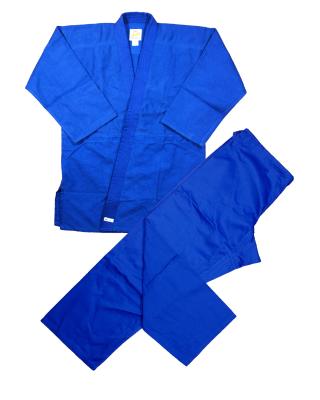 China Blue karate kimono Judo Uniform , cotton twill / canvas judo suits for sale