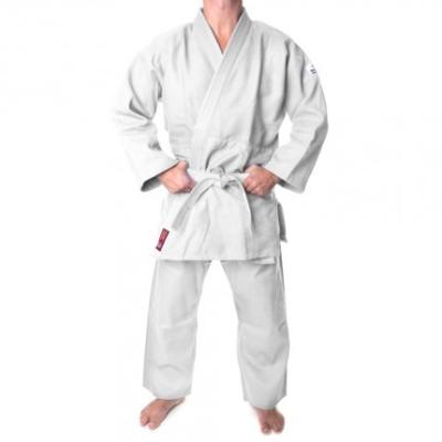 China White Unisex Double Weave Judo Gi Martial Arts Clothing For Men for sale