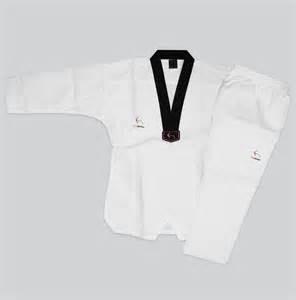 China Freundliche Uniform Eco V-Ausschnitts-WTF Taekwondo für Kinder, gewelltes Polycotton zu verkaufen