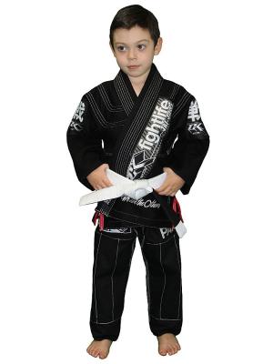 China Eco friendly Ripstop BJJ GI kimonos jiu jitsu Black Martial Arts Gi in Black for sale