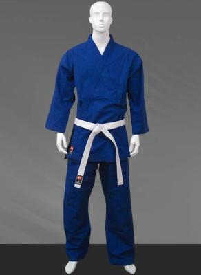 China Blue Sean Connery GI Karate Uniform , Custom Karate Gi for Men for sale