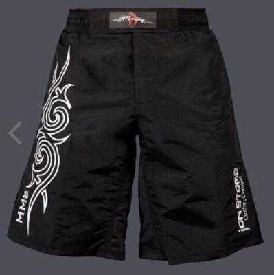 China Comfortable Black Muay thai shorts Custom Boxing Shorts for Men for sale