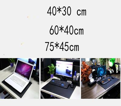 China Super Waterproof Stocked Computer Desk Book Computer Desk Book Mouse Pad Hardwood Waterproof Keyboard Protector Fine Leather Pad Large for sale