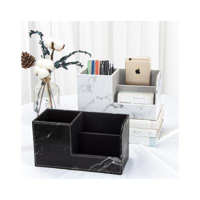 China Pen Holder New Arrivals Are Used For Home Offices To Organize Multifunctional Leather Desk Storage Pen Case for sale