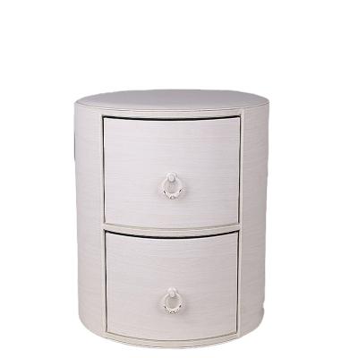 China (Size)two adjustable modern Chinese luxury wooden bedroom bedside small drawer tables modern nightstands with drawers for sale