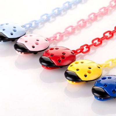 China Ladybug BPA Free Plastic Cute Baby Pacifier Chain Kids Drivers Holder Clip for sale