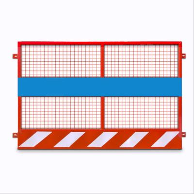 China Durable Temporary Construction Site Safety Inspection Fence Base Mine Protective Barrier Guardrail for sale