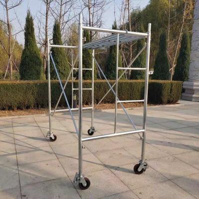 China Durable Easy Movable Aluminum Ladder Scaffolding Tower For Construction Building for sale