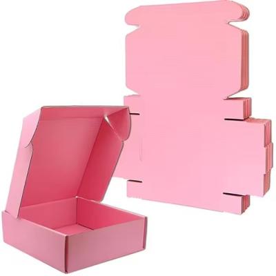 Cina Scatole di imballaggio di marca rosa Scatole di cartone stampato bianco Kraft eco-friendly in vendita