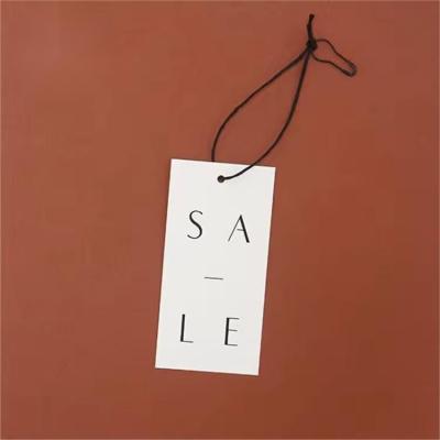 China Geschenken String Custom Kleding Labels Zwart Papier Prijs Tags Hang Tags Voor Kleding Te koop