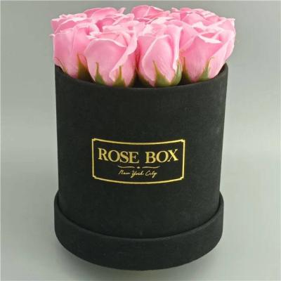 China Ronde knuffel emmer cadeaubon luxe papieren doos Verpakking voor bloemen Te koop