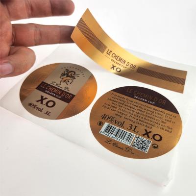 China Rode wijn tequila brandy etiket bier sap koffie wijn stickers voor flessen Te koop