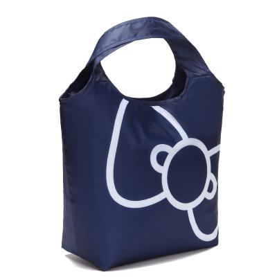 China Concise Durable Eco Friendly Eco Insulated Large Capacity Cooler Foldable Bag With Customized Printing for sale