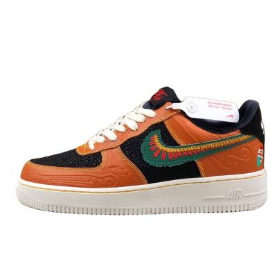 China Black orange day of no. 1 AF Siempre Familia Fashion Trend OG Quality Dead Limited Edition Sports Low Top Casual Sneakers for sale