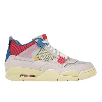 China SHOCK ABSORBING 2022 High Quality AJ 4 Retro South Coast Pink Blue Fashion Sneaker Sports Shoes for sale