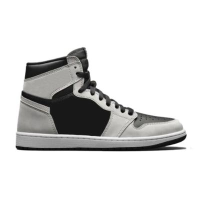 China CUSHIONING 2022 Original AJ 1s Black Original Black Quality Gray Mocha Basketball Shoes Retro High Top Men's Sneakers for sale