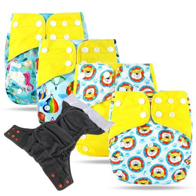 China Natucare New Baby Soft Waterproof Reusable Diapers Night Soft Charcoal Bamboo Inserts Stretchy Flats Organic Diaper for sale