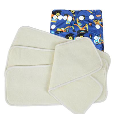 China Natucare BSCI 6 Layer Hemp Printed Diaper Inserts Reusable Insert Pad for sale